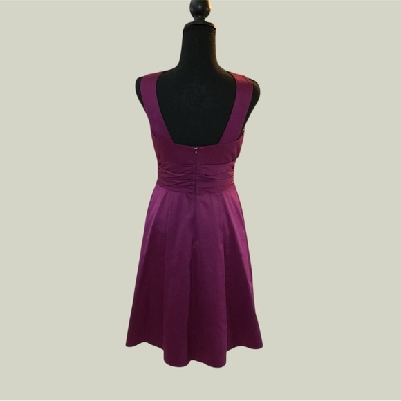 PLUM FORMAL BY DAVIDS BRIDAL SIZE 2 PROM WORTHY WORN ONCE - Picture 2 of 3